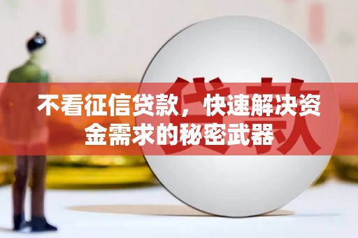 裕安不看征信贷款，快速解决资金需求的秘密武器