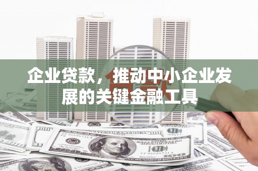 裕安企业贷款，推动中小企业发展的关键金融工具