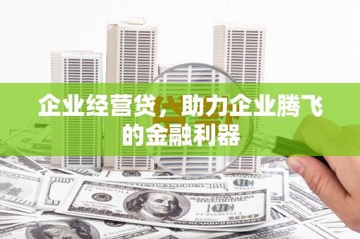 裕安企业经营贷，助力企业腾飞的金融利器