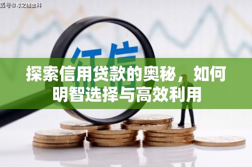 裕安探索信用贷款的奥秘，如何明智选择与高效利用