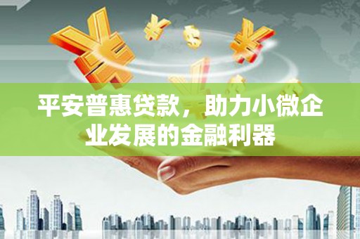 裕安平安普惠贷款，助力小微企业发展的金融利器